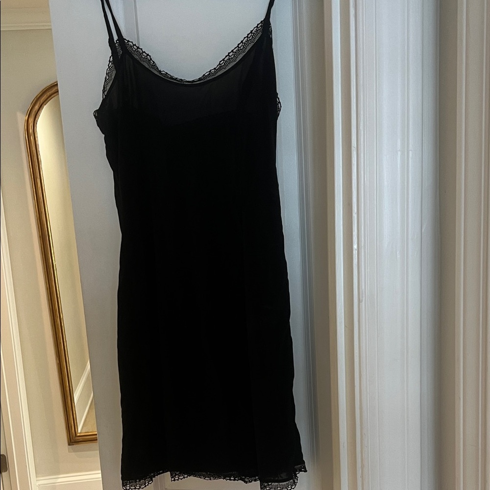 ERES (yes, ERES!) Chic Black Lace Slip Dress L